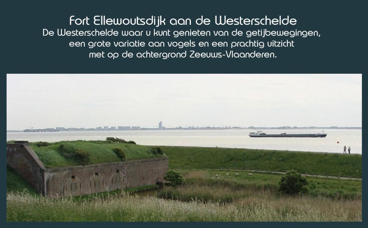 Vakantiewoning Deltahof Ellewoutsdijk Bagian luar foto